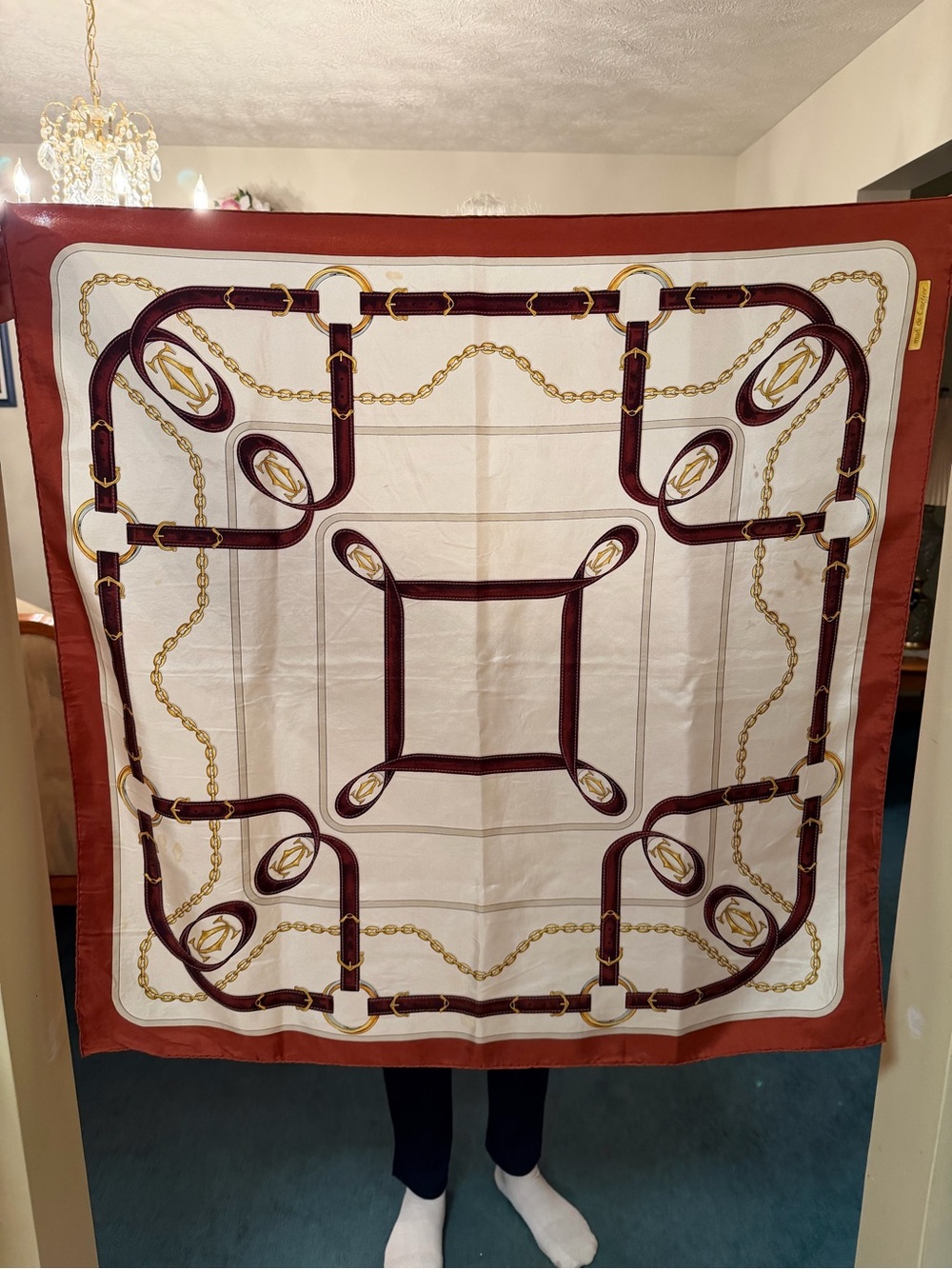 Cartier silk scarf large